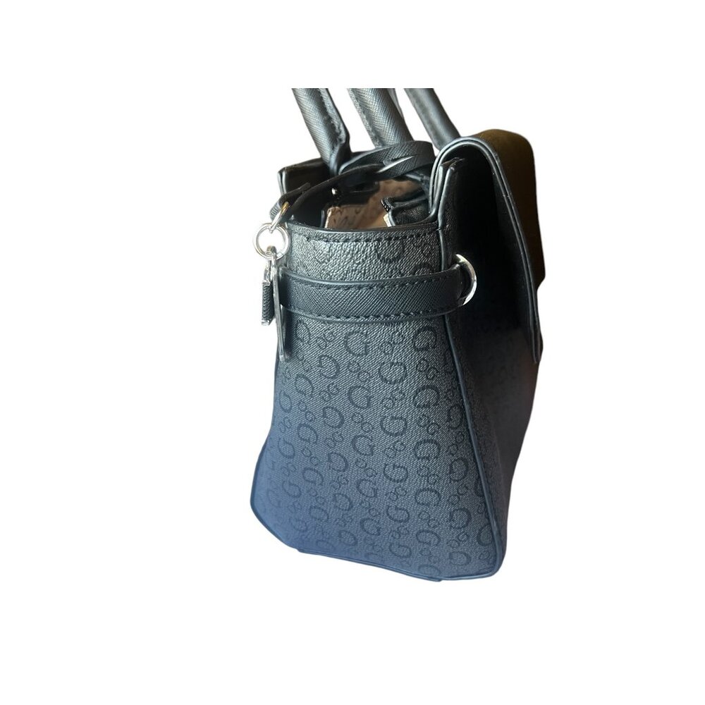 Guess Black Handbag with Logo Cross Body Detachable Strap and Tag - Picture 13 of 16